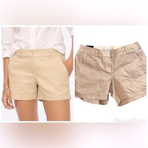 J. Crew Classic Women's Chino Tan Shorts - NWT